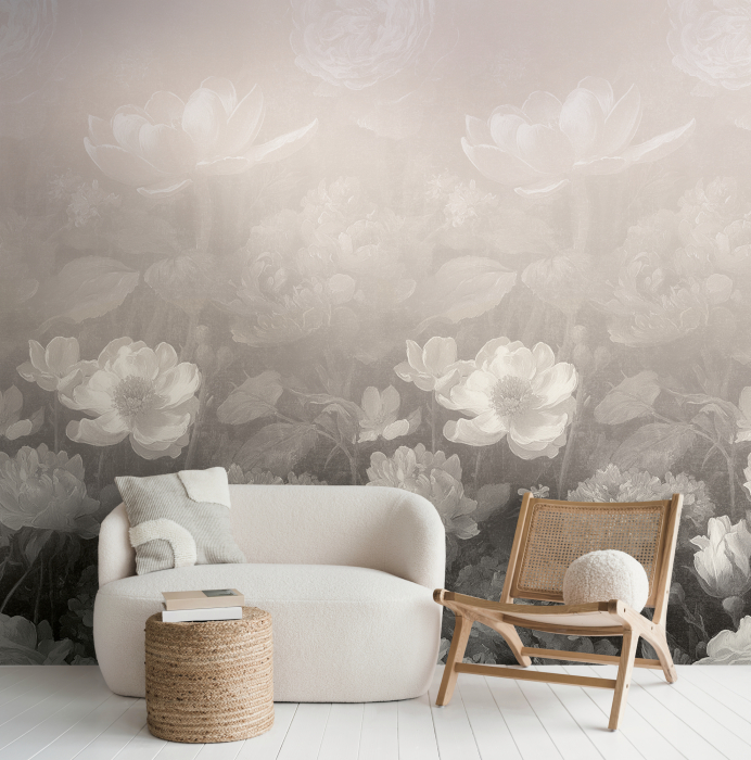 79249-1 Панно AS Creation 159*280, Гармония белых цветов