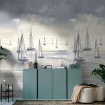 79236-3 Панно AS Creation 159*280, Регата парусников